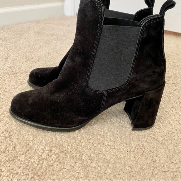 Pedro Garcia Waldo Chelsea Suede Bootie in Black - Picture 3 of 12